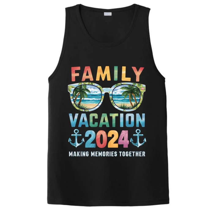 Family Vacation 2024 Making Memories Together Family Matching Cruise Performance Tank