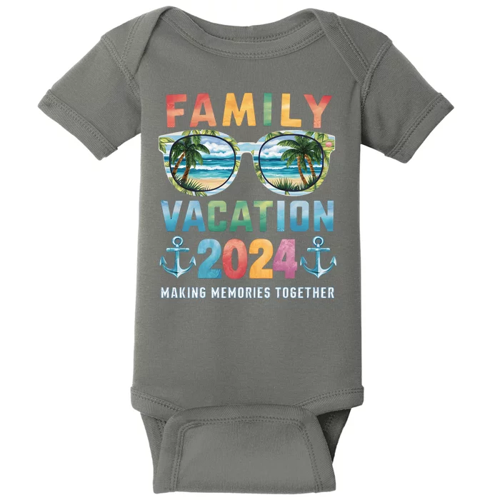 Family Vacation 2024 Making Memories Together Family Matching Cruise Baby Bodysuit