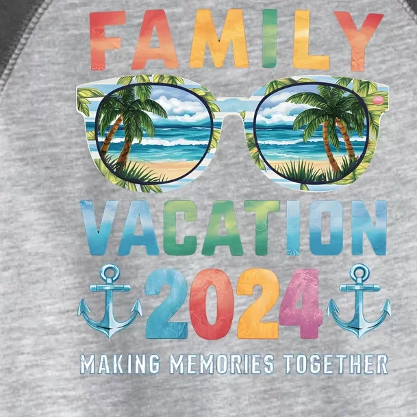 Family Vacation 2024 Making Memories Together Family Matching Cruise Toddler Fine Jersey T-Shirt