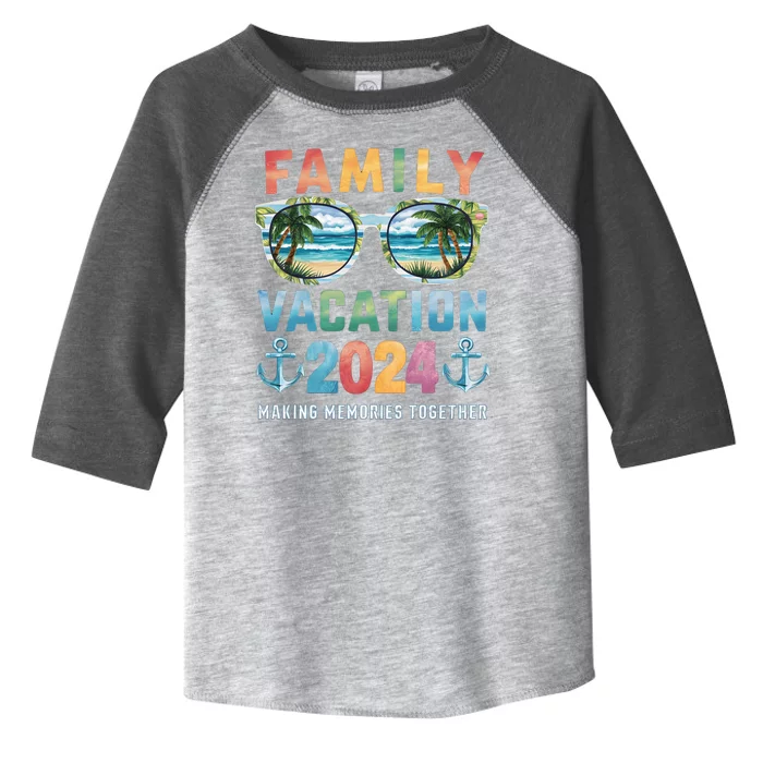 Family Vacation 2024 Making Memories Together Family Matching Cruise Toddler Fine Jersey T-Shirt