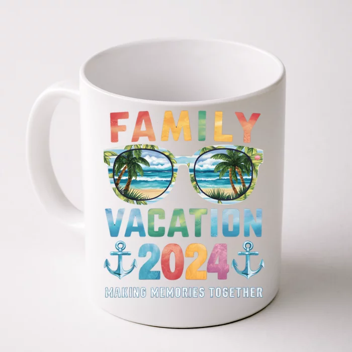 Family Vacation 2024 Making Memories Together Family Matching Cruise Front & Back Coffee Mug