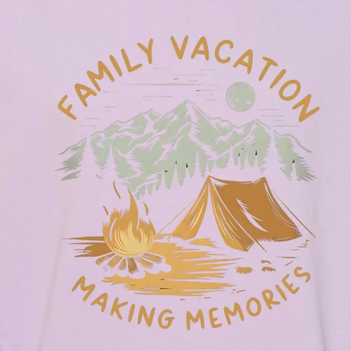 Family Vacation 2024 Mountains Matching Vacation Trip Gift Garment-Dyed Sweatshirt