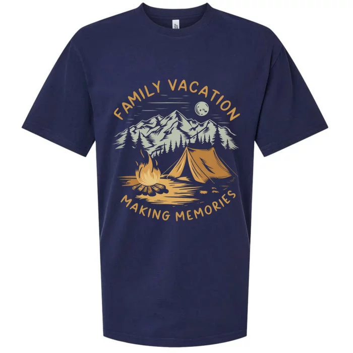 Family Vacation 2024 Mountains Matching Vacation Trip Gift Sueded Cloud Jersey T-Shirt