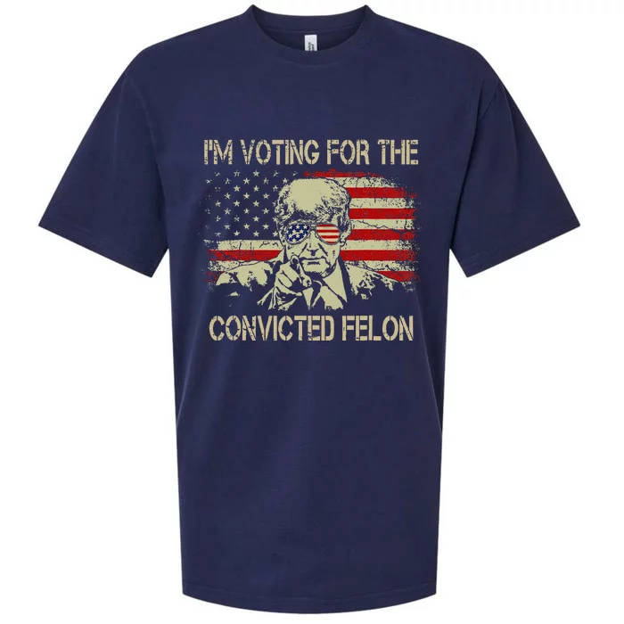 Funny Voting 2024 IM Voting For The Convicted Felon Sueded Cloud Jersey T-Shirt