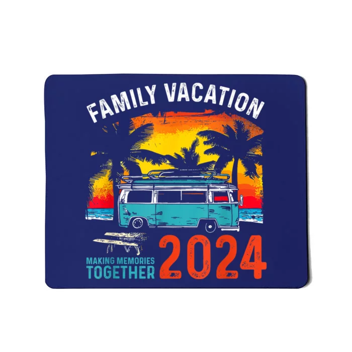 Family Vacation 2024 Beach Matching Summer Vacation 2024 Mousepad