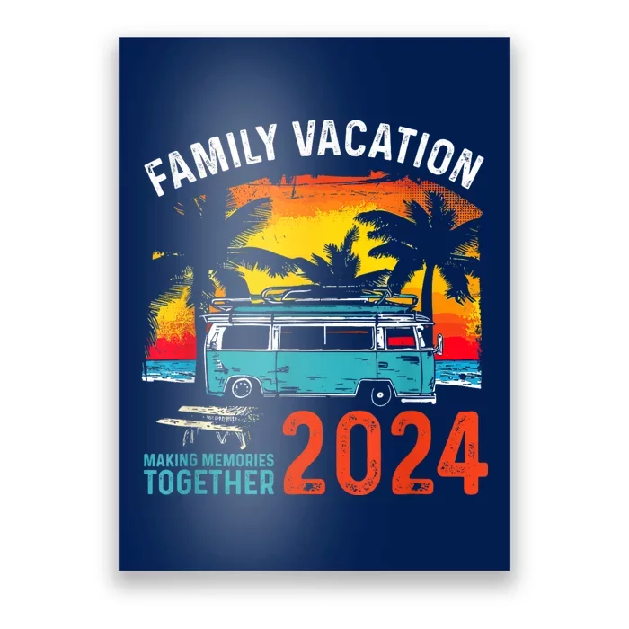 Family Vacation 2024 Beach Matching Summer Vacation 2024 Poster