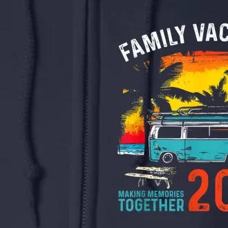 Family Vacation 2024 Beach Matching Summer Vacation 2024 Full Zip Hoodie