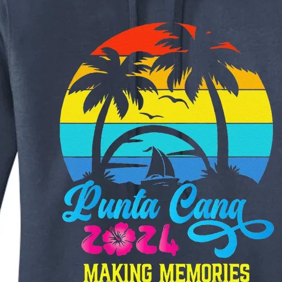 Family Vacation 2024 Dominican Republic Punta Cana Vacation Women's Pullover Hoodie