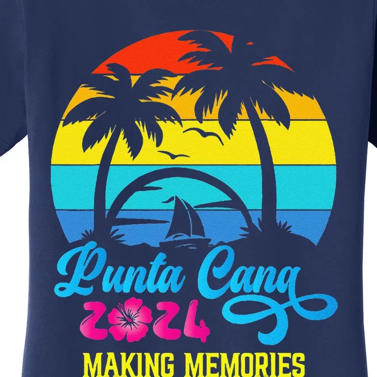 Family Vacation 2024 Dominican Republic Punta Cana Vacation Women's T-Shirt