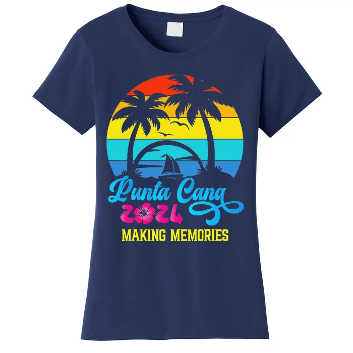 Family Vacation 2024 Dominican Republic Punta Cana Vacation Women's T-Shirt