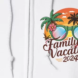 Family Vacation 2024 Summer Full Zip Hoodie