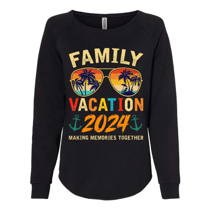 Family Vacation 2024 Beach Matching Summer Vacation 2024 Womens California Wash Sweatshirt