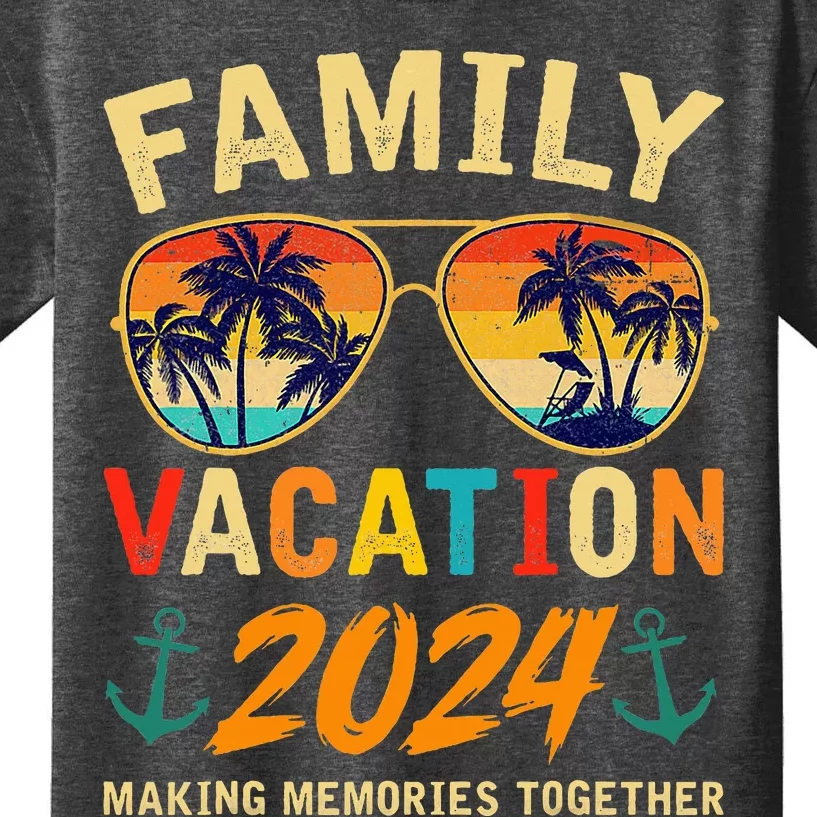 Family Vacation 2024 Beach Matching Summer Vacation 2024 Kids T-Shirt