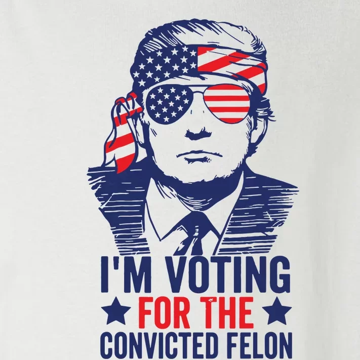 Funny Voting 2024 Im Voting For The Convicted Felon Toddler Long Sleeve Shirt