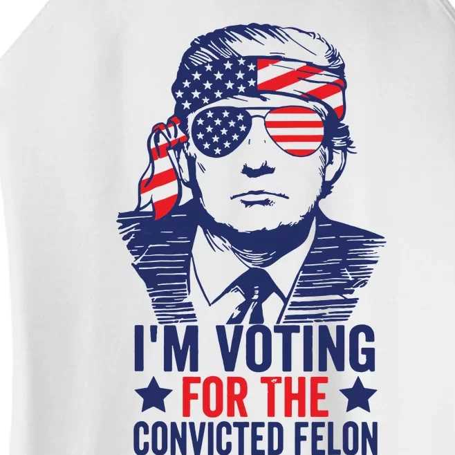 Funny Voting 2024 Im Voting For The Convicted Felon Women’s Perfect Tri Rocker Tank