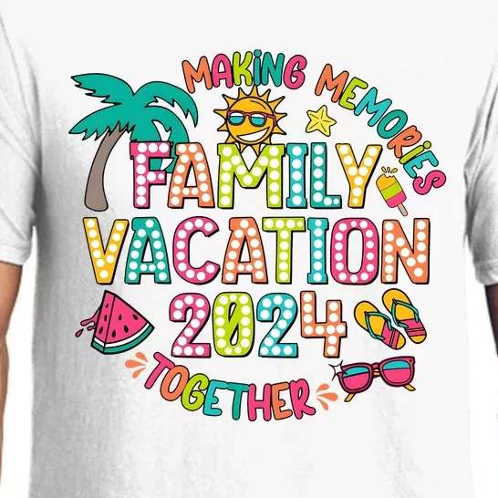 Family Vacation 2024 Summer Vibes Pajama Set