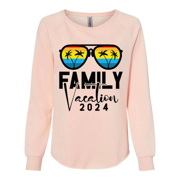 Family Vacation 2024 Beach Matching Summer Vacation Womens California Wash Sweatshirt