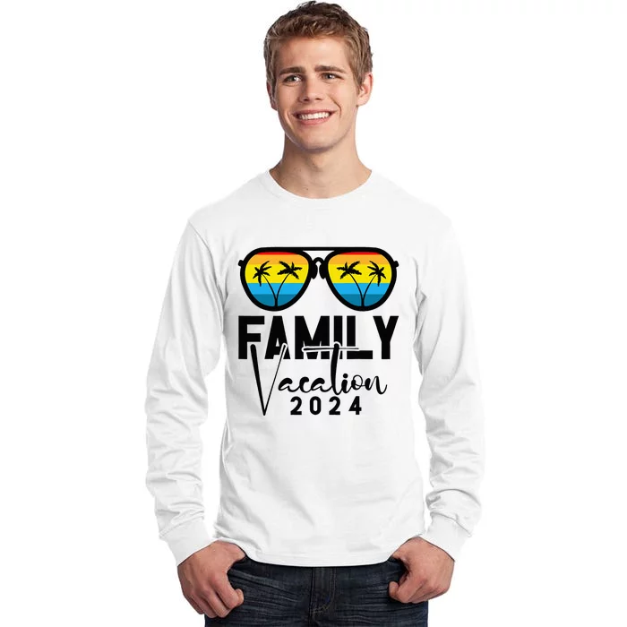 Family Vacation 2024 Beach Matching Summer Vacation Tall Long Sleeve T-Shirt