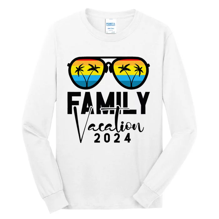 Family Vacation 2024 Beach Matching Summer Vacation Tall Long Sleeve T-Shirt