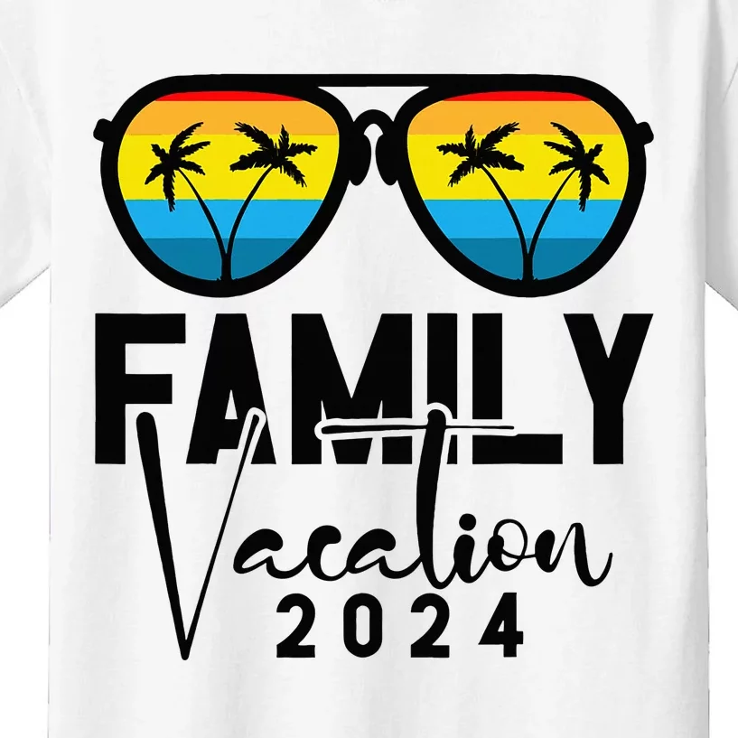 Family Vacation 2024 Beach Matching Summer Vacation Kids T-Shirt