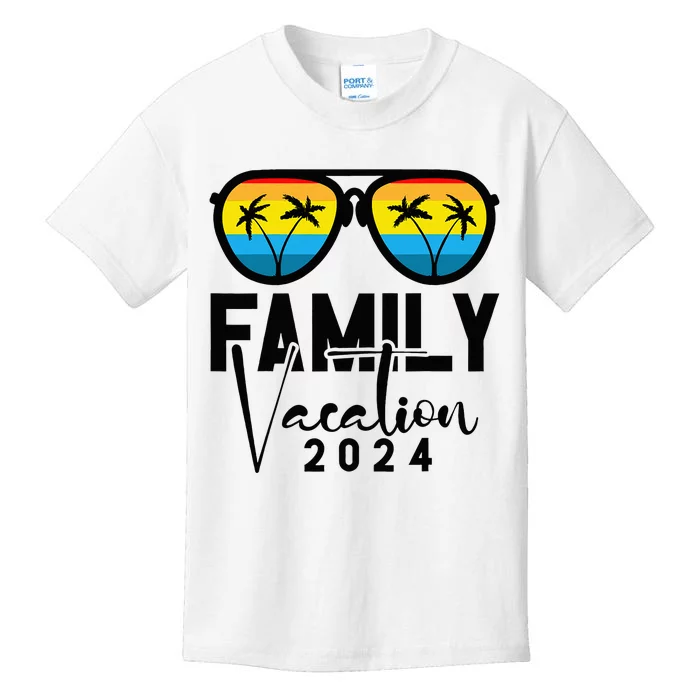 Family Vacation 2024 Beach Matching Summer Vacation Kids T-Shirt