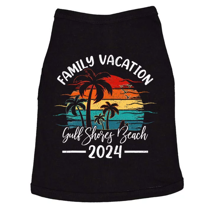 Family Vacation 2024 Vintage Alabama Gulf Shores Beach Doggie Tank