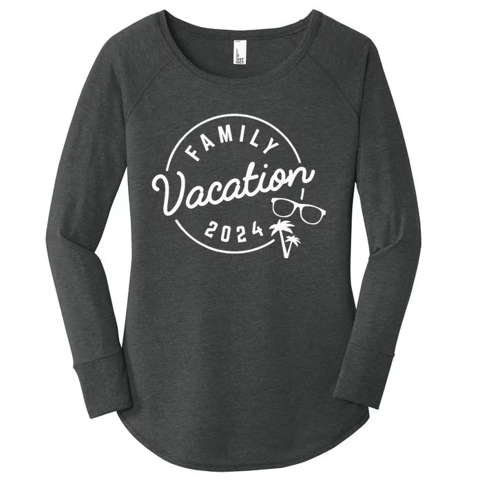 Family Vacation 2024 Funny Trip Women's Perfect Tri Tunic Long Sleeve Shirt