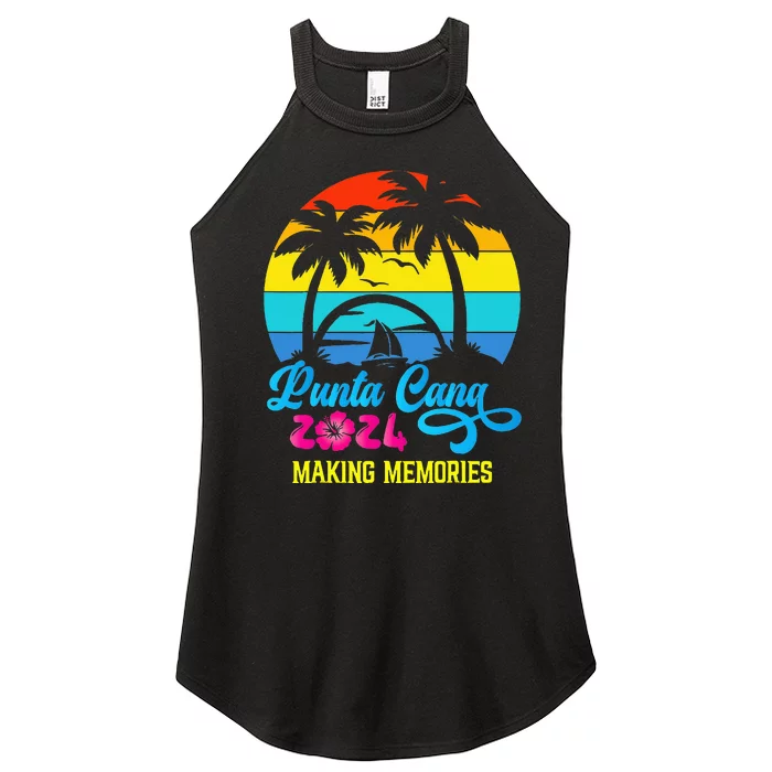 Family Vacation 2024 Dominican Republic Punta Cana Vacation Women’s Perfect Tri Rocker Tank