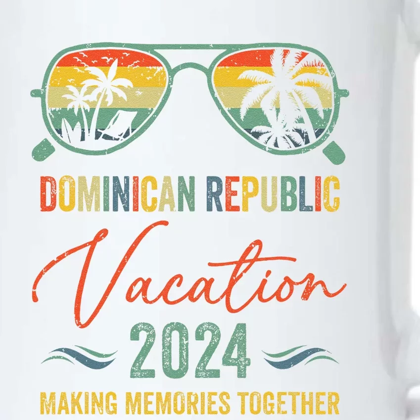 Family Vacation 2024 Summer Dominican Republic Matching Black Color Changing Mug