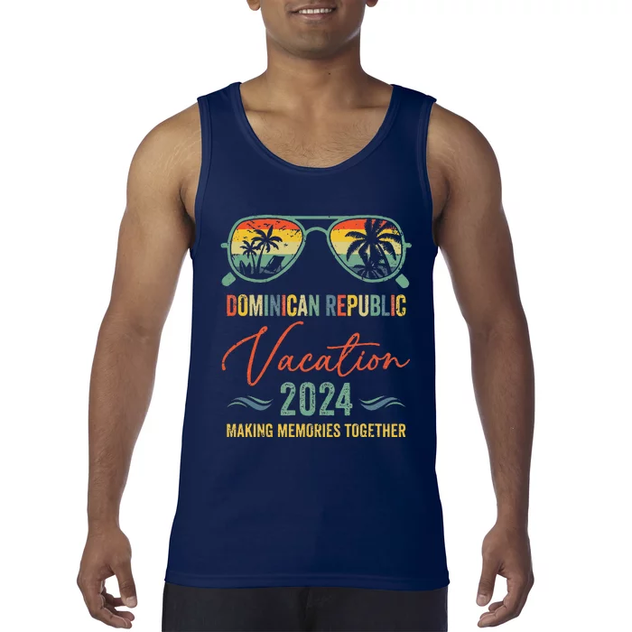 Family Vacation 2024 Summer Dominican Republic Matching Tank Top