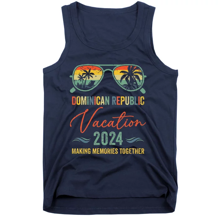 Family Vacation 2024 Summer Dominican Republic Matching Tank Top