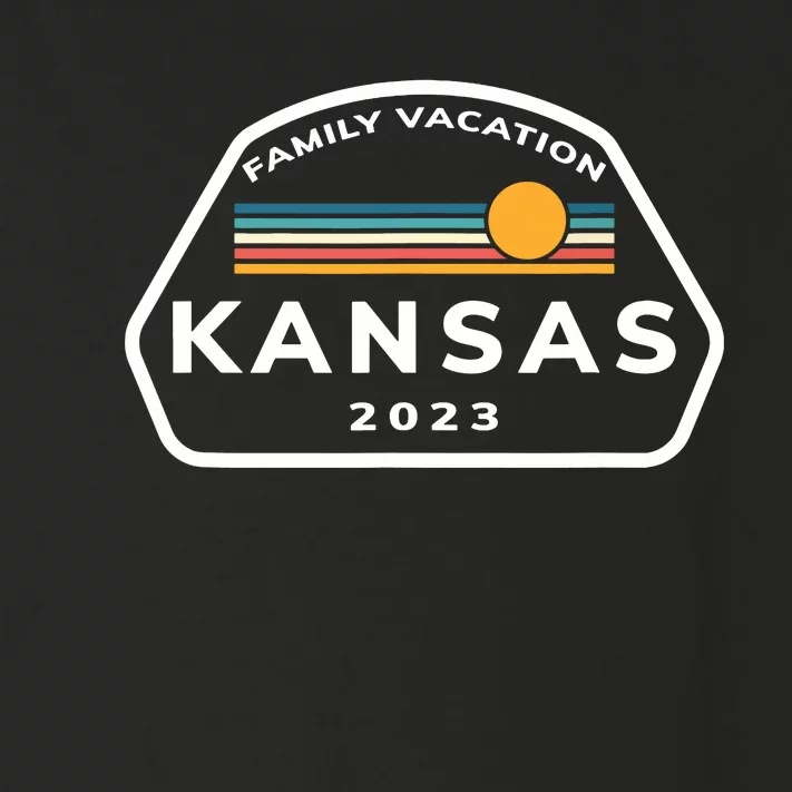 Family Vacation 2024 Kansas Matching Family Souvenir Toddler Long Sleeve Shirt