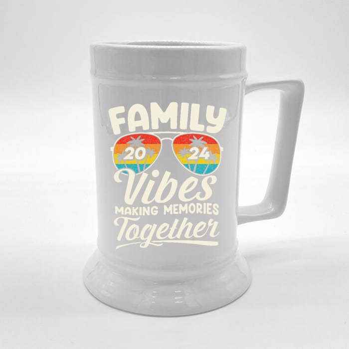 Family Vibes 2024 Family Reunion Making Memories 2024 Front & Back Beer Stein