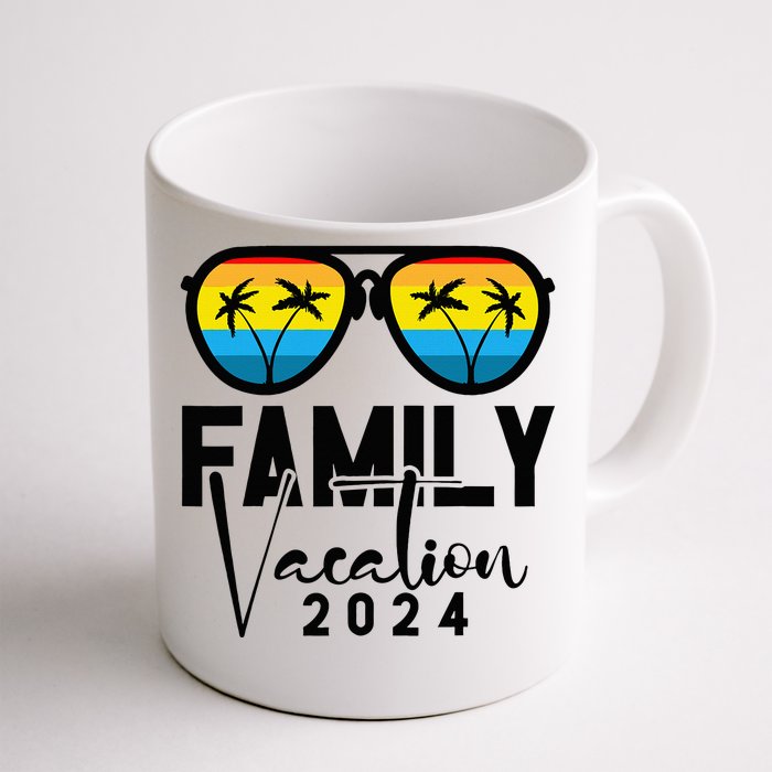 Family Vacation 2024 Beach Matching Summer Vacation 2024 Front & Back Coffee Mug