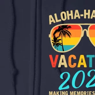 Family Vacation 2024 Aloha Hawaii Hawaiian Matching Group Full Zip Hoodie