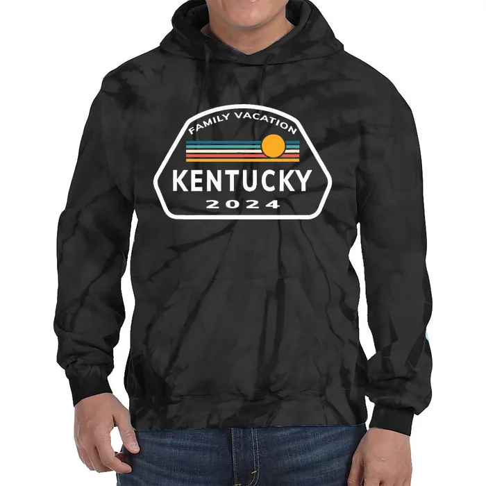 Family Vacation 2024 Kentucky Matching Family Souvenir Tie Dye Hoodie