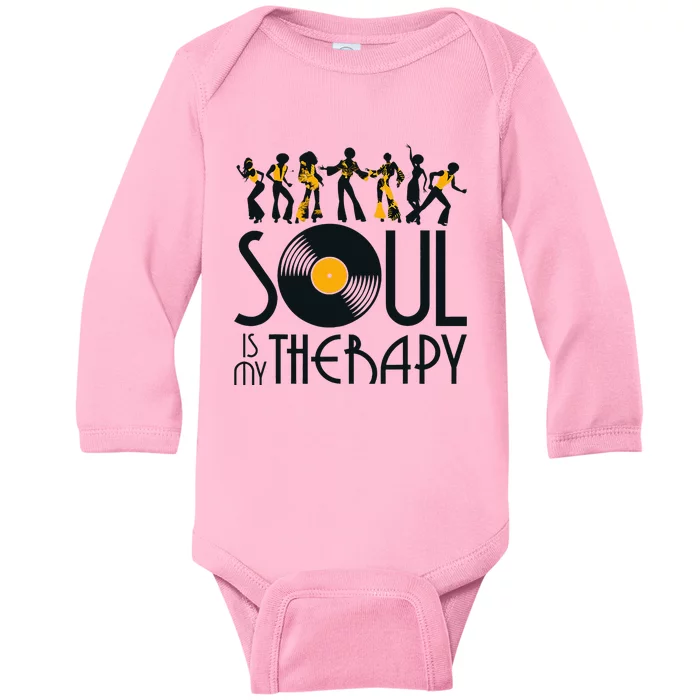 Funk Vintage 70s Costume For Music Lovers Baby Long Sleeve Bodysuit