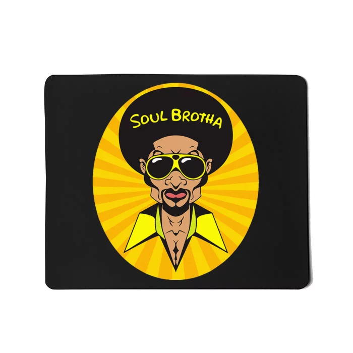 Funk Vintage 70s Costume Funky Afro Soul Music Mousepad