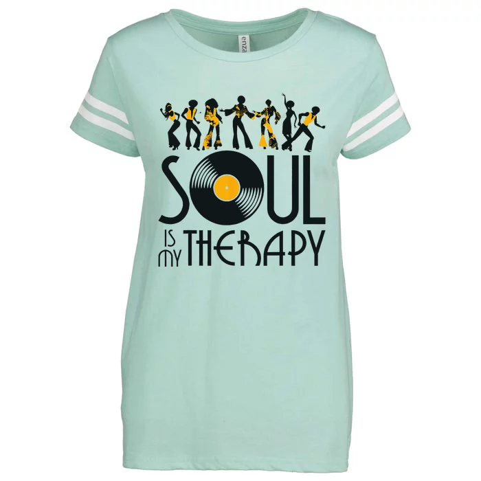 Funk Vintage 70s Costume For Music Lovers Rare Soul Enza Ladies Jersey Football T-Shirt