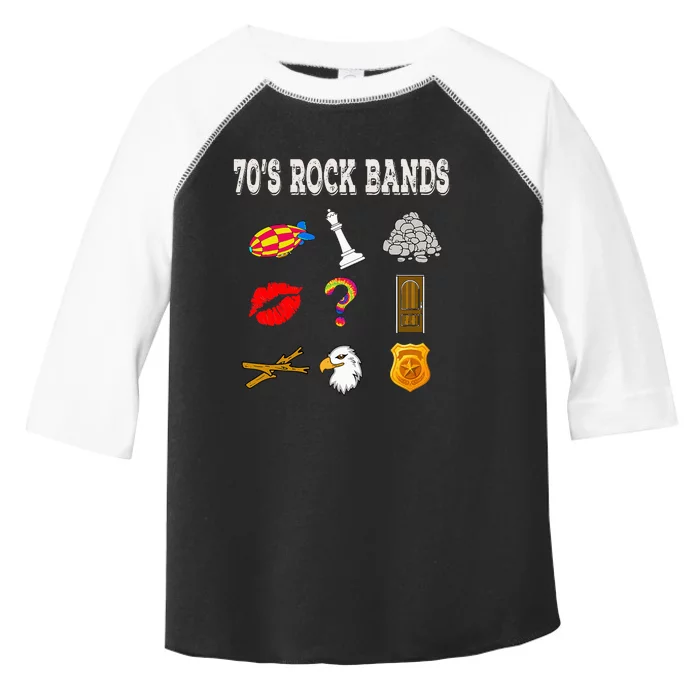 Funny Vintage 70S Rock Band Toddler Fine Jersey T-Shirt