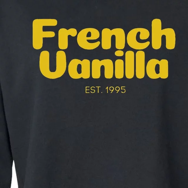 French Vanilla 90S Rap Cropped Pullover Crew