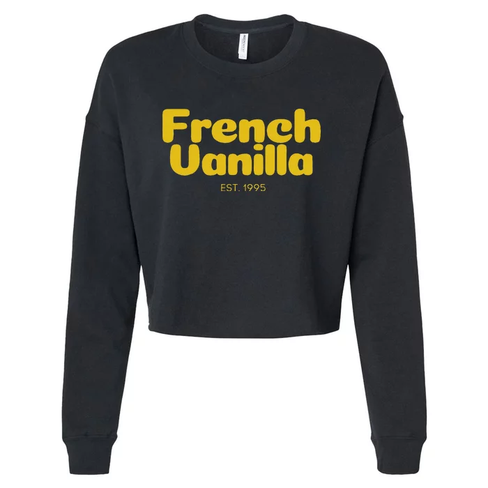 French Vanilla 90S Rap Cropped Pullover Crew