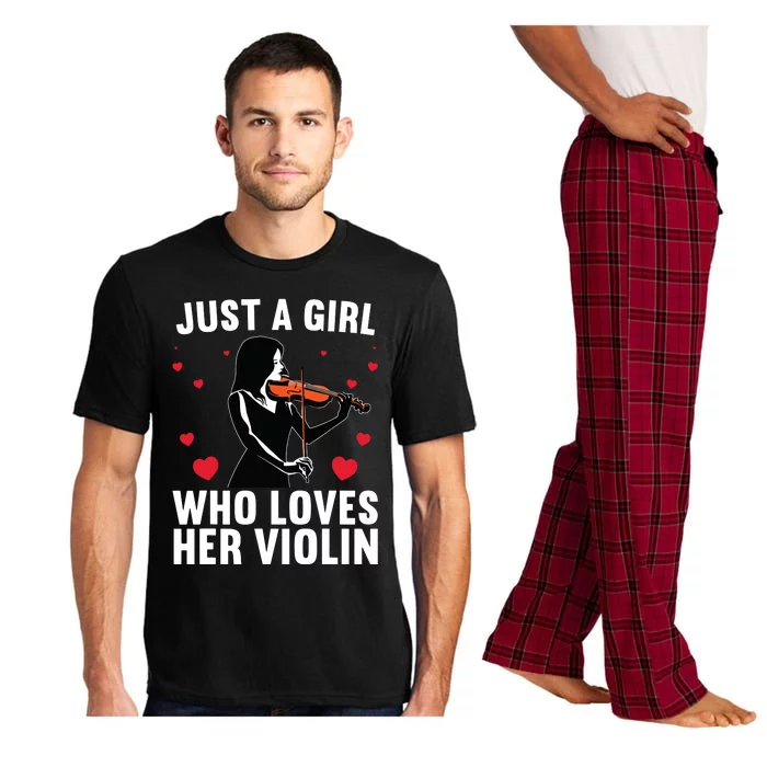 Funny Violin Art For Girl Women Violin Player Viola Lover Pajama Set