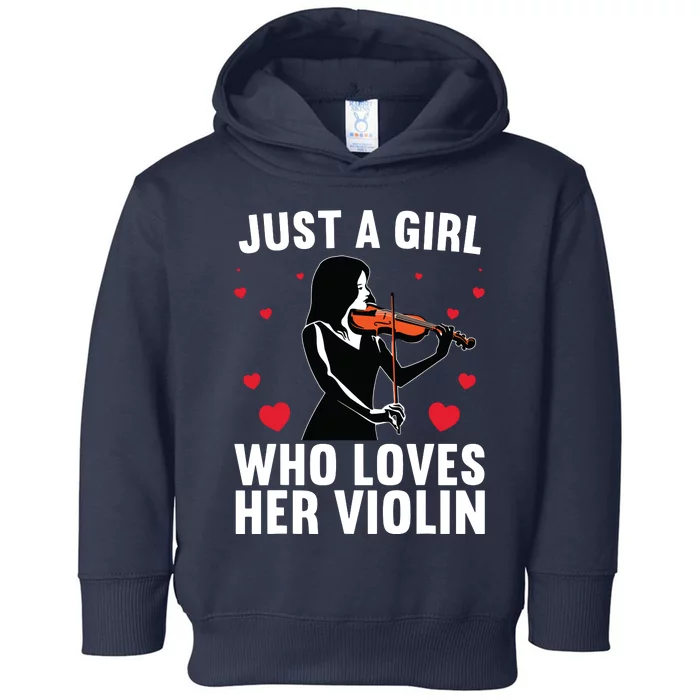 Funny Violin Art For Girl Women Violin Player Viola Lover Toddler Hoodie