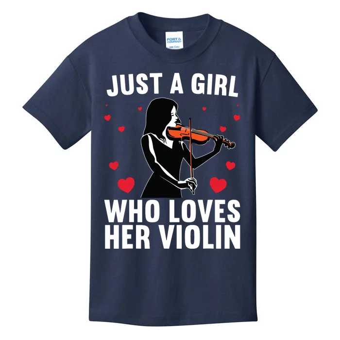 Funny Violin Art For Girl Women Violin Player Viola Lover Kids T-Shirt