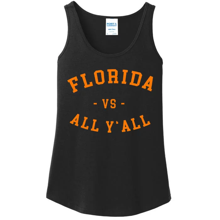 Florida Vs All YAll Represent The Gator State Ladies Essential Tank