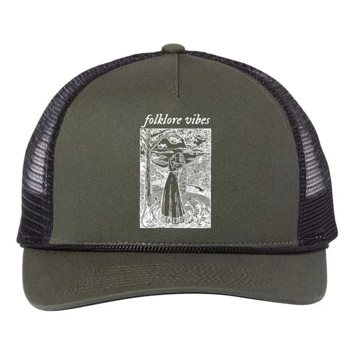 Folklore Vibes Aesthetic Retro Rope Trucker Hat Cap