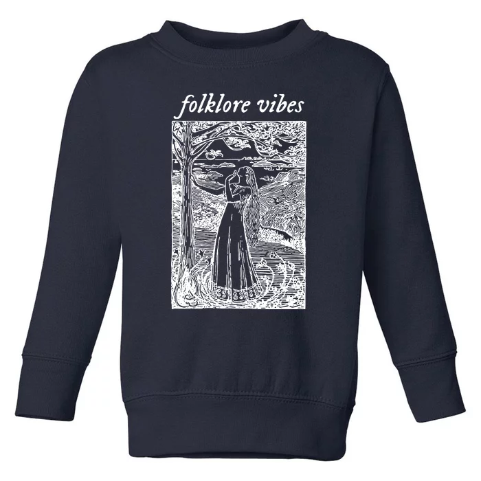 Folklore Vibes Aesthetic Toddler Sweatshirt