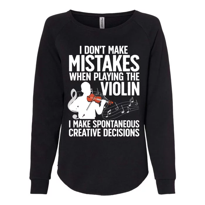 Funny Violin Art For Men Women Violinist Violin Player Womens California Wash Sweatshirt