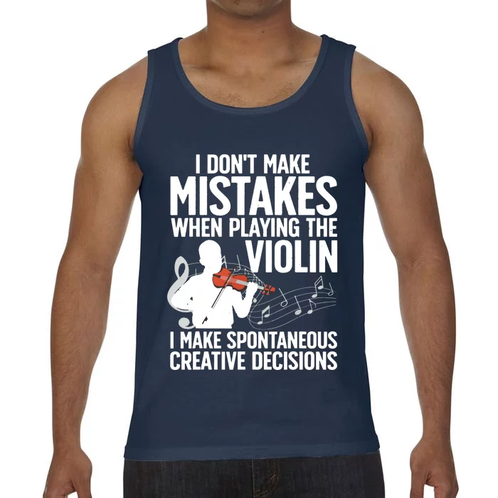 Funny Violin Art For Men Women Violinist Violin Player Comfort Colors® Tank Top